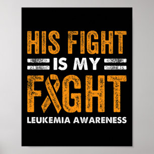 Kampen är min kamp mot leukemi, medvetandegörande poster