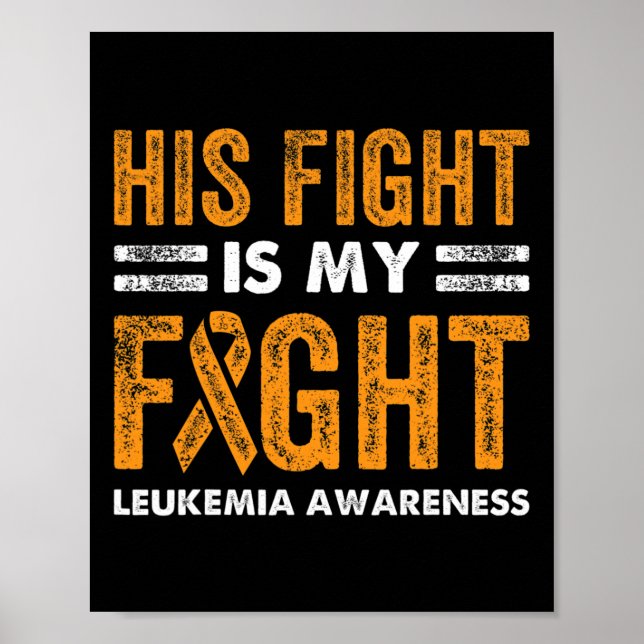 Kampen är min kamp mot leukemi, medvetandegörande  poster (Framsidan)