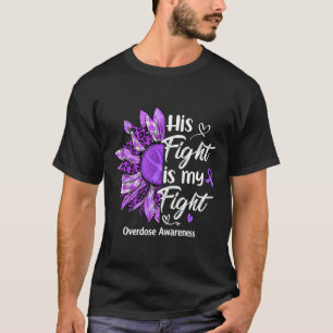 Kampen är min Lila Solrosöverdosering av solrosor T Shirt