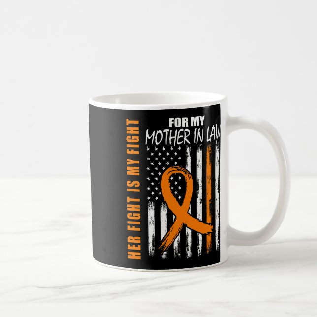 Kampen är min medvetenhet om Svärmorna Leukemi Kaffemugg (Höger)