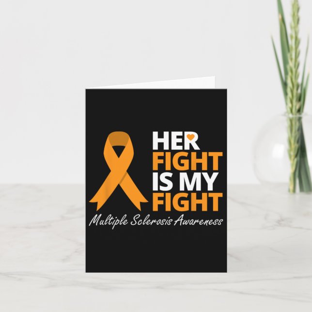 Kampen är min Orange Ribbon Kort (Framsida)
