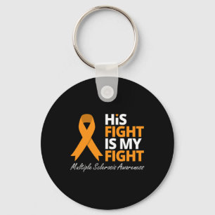 Kampen är min Orange Ribbon Nyckelring