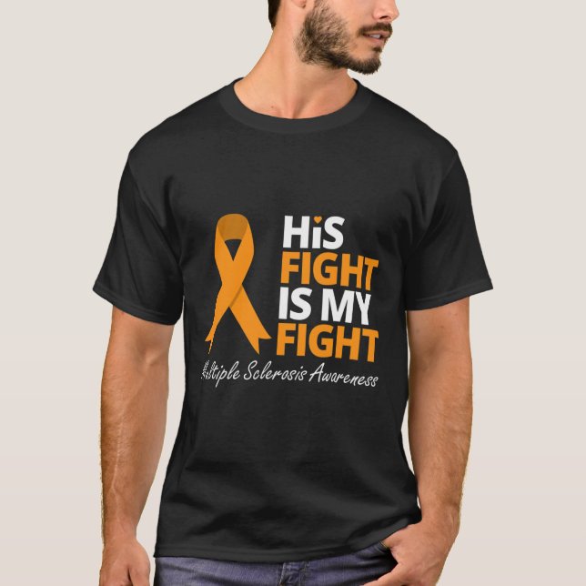 Kampen är min Orange Ribbon T Shirt (Framsida)