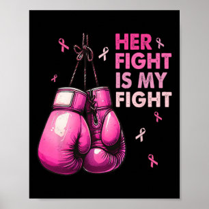 Kampen är min stötande kärlek för bröstcancer poster