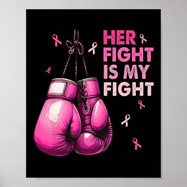 Kampen är min stötande kärlek för bröstcancer poster (Framsidan)