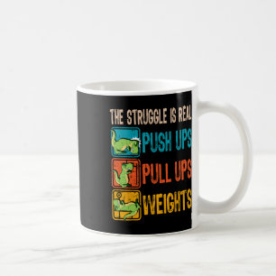 Kampen är riktigt fin, T-rex-gymmet är ute Fitn Kaffemugg