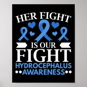 Kampen är vår Medvetna kamp mot hjärntumor - hydro Poster
