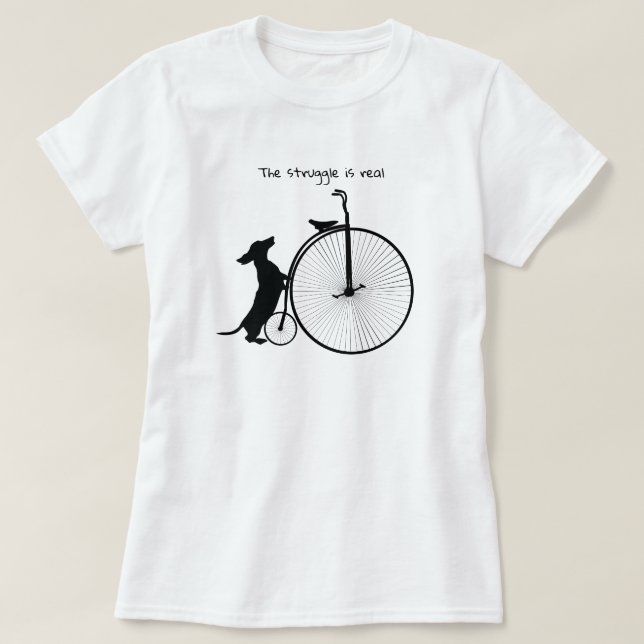 Kampen är verklig Dachshund Tröja (Design framsida)