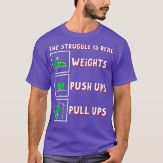 Kampen är verklig dosinosaur rex passet Weightlift T Shirt