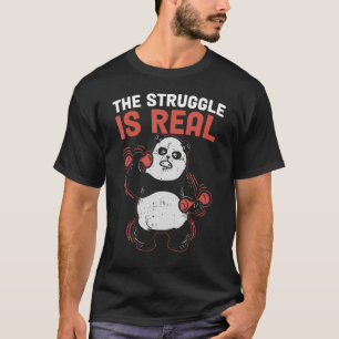 Kampen är verklig panda t shirt