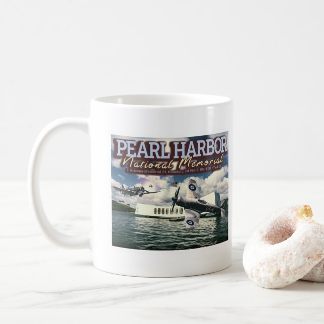 KAMPEN FLYGPLAN - PEARL HARBOR NATIONAL MEMORIAL KAFFEMUGG (Med munk)