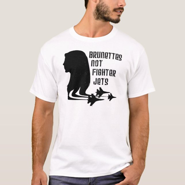 Kämpen för brunetter inte sprutar ut tshirten tröja (Framsida)