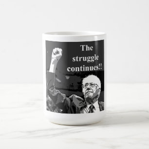 Kampen fortsätter kaffemugg