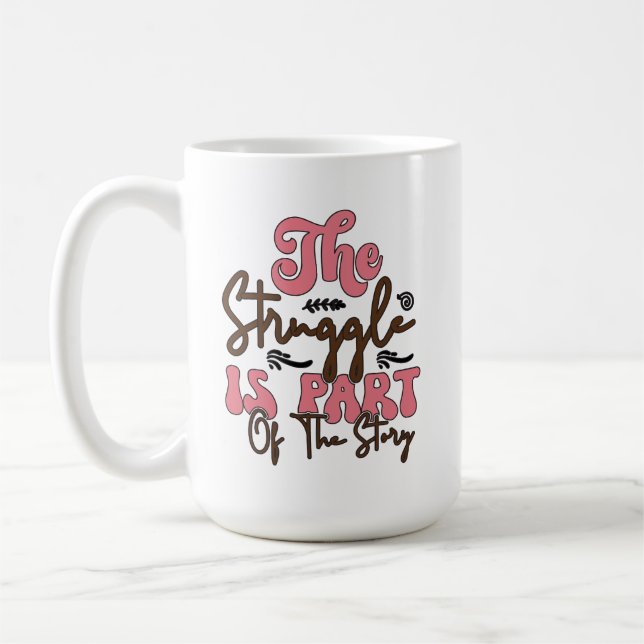 Kampen ingår i historien kaffemugg (Vänster)