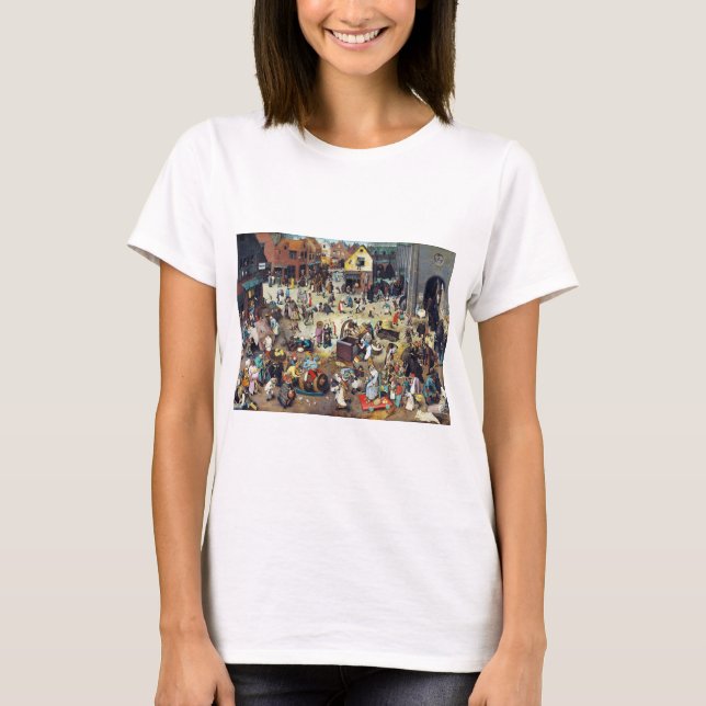 Kampen mellan karneval och utlånat, Bruegel T Shirt (Framsida)