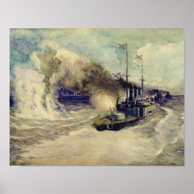 Kampen mellan Svartahavsflottan och Poster (Framsidan)