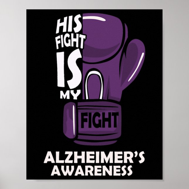 Kampen mot Alzheimers sjukdom är Boxi för min kamp Poster (Framsidan)