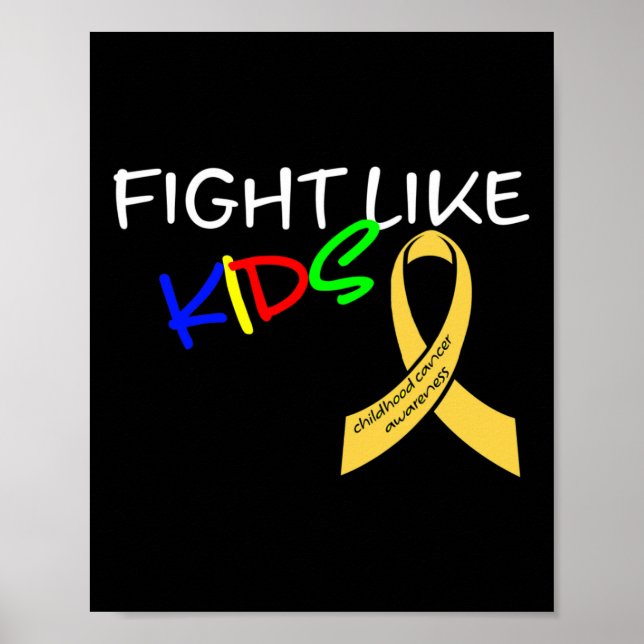 Kampen mot barncancer i barndomen poster (Framsidan)