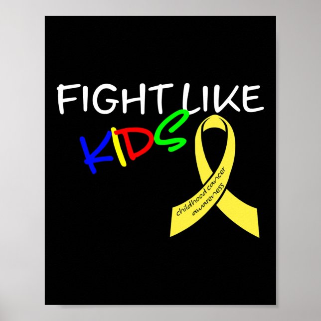 Kampen mot barncancer i barndomen poster (Framsidan)