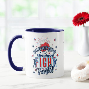 Kampen mot Bran Faith Red Blue Winner Mugg