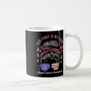 Kampen mot bröstcancer är Rosa Rib för medvetenhet Kaffemugg