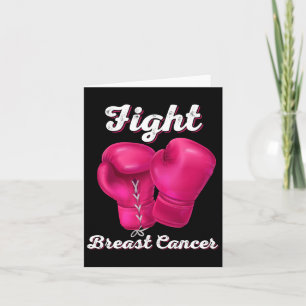 Kampen mot bröstcancer Boxing-handskar Bröstcancer Kort