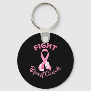 Kampen mot bröstcancer Boxing-handskar Bröstcancer Nyckelring