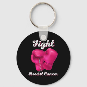 Kampen mot bröstcancer Boxing-handskar Bröstcancer Nyckelring