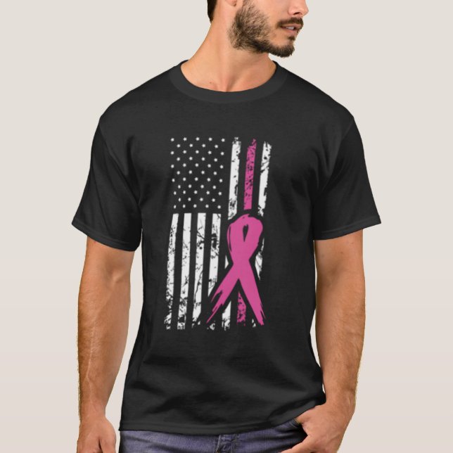 Kampen mot bröstcancer - medvetenhet om bröstcance t shirt (Framsida)
