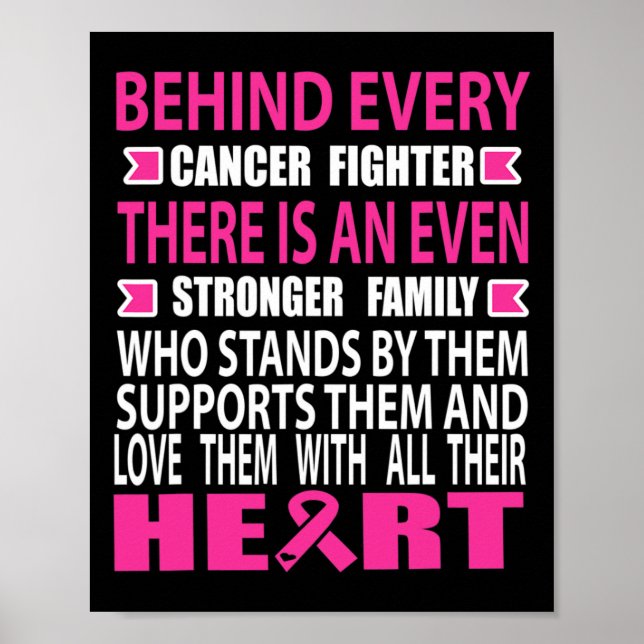 Kampen mot bröstcancer och en stark familj Medvete Poster (Framsidan)
