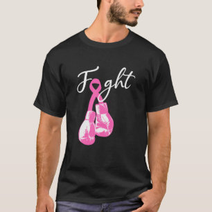 Kampen mot bröstcancer Rosa Boxing för ökad med T Shirt