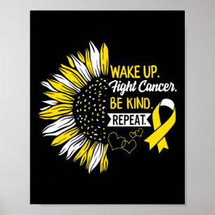 Kampen mot cancer är en typ av barncancer poster