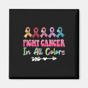 Kampen mot cancer i alla bröstcancerformer i Färg Magnet