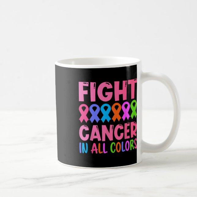 Kampen mot cancer i hela Färg Kaffemugg (Höger)
