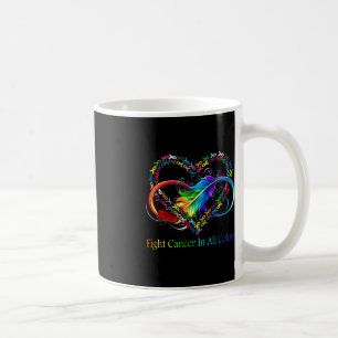 Kampen mot cancer i hela Färg Kamp mot cancer Feat Kaffemugg