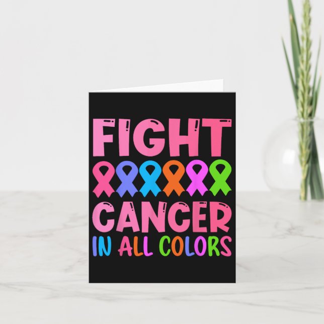 Kampen mot cancer i hela Färg Kort (Framsida)