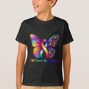 Kampen mot cancer i hela och varje Färg T Shirt