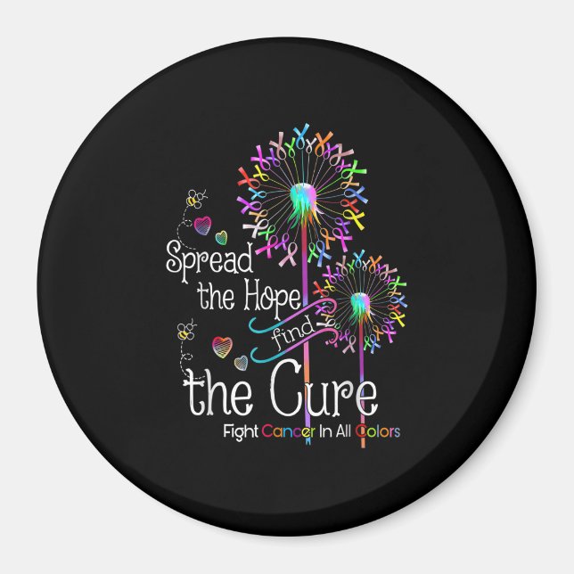 Kampen mot cancer i hela Rosett band och varje Fär Magnet (Framsidan)