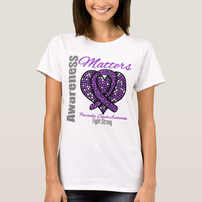Kampen mot cancer - Pankreascancer Tee Shirt (Framsida)