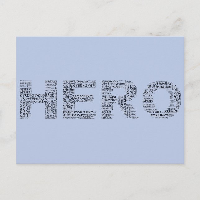 Kampen mot cancer (svart text) vykort (Framsida)