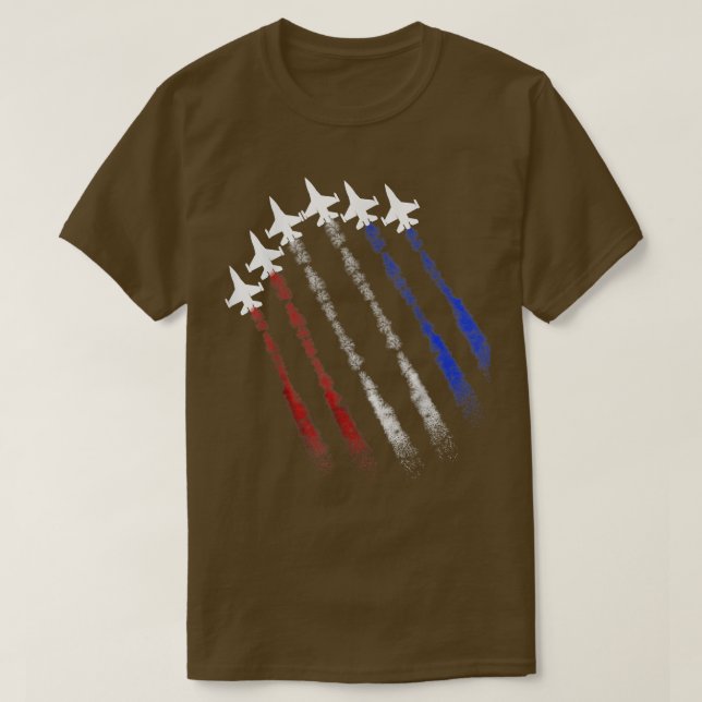 Kampen mot den amerikanska Flagga Jet Patriot Lyck T Shirt (Design framsida)
