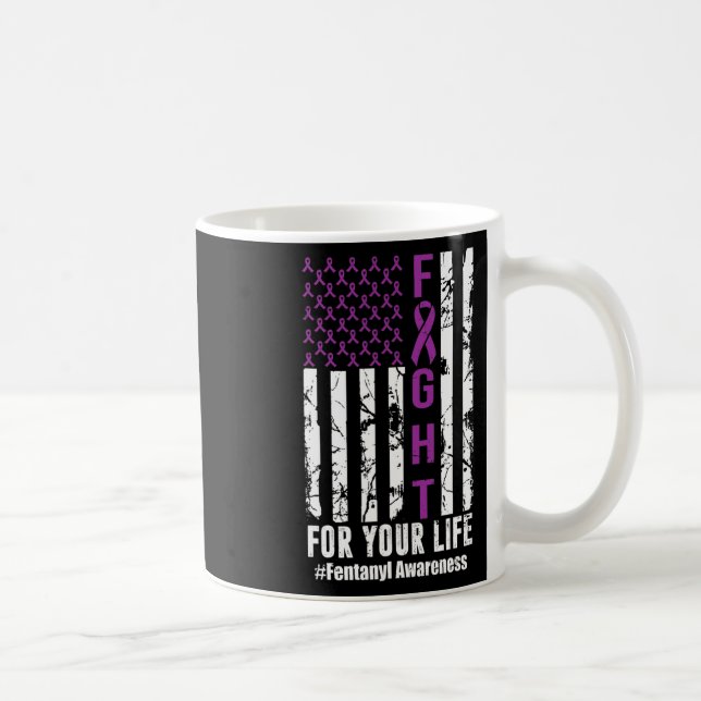 Kampen mot din Lila för ökad medvetenhet om ditt l Kaffemugg (Höger)