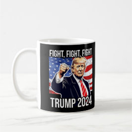 Kampen mot Donald Trump 2024 American Flagga Kaffemugg