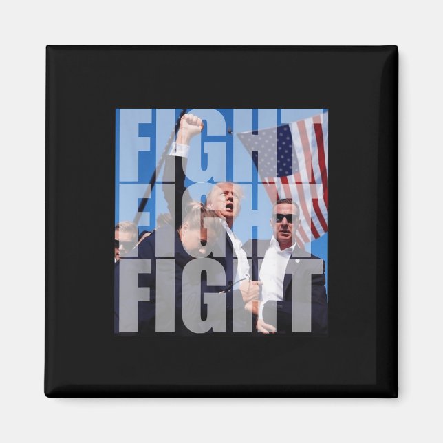 Kampen mot Donald Trump 2024 USA Electi Magnet (Framsidan)