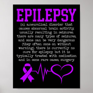 Kampen mot epilepsi Medvetenhet om epilepsi Månad Poster