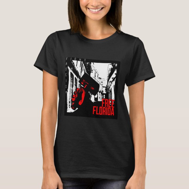 Kampen mot fascism - fri Florida T Shirt (Framsida)
