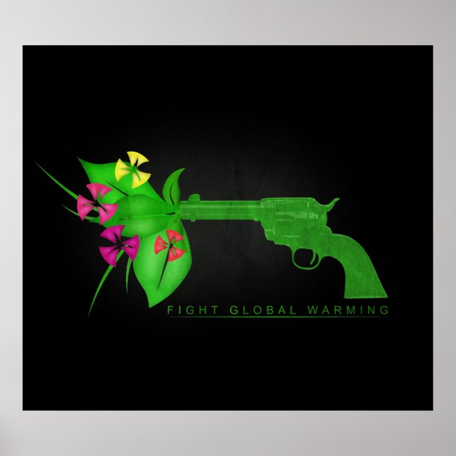 Kampen mot global uppvärmning poster (Framsidan)