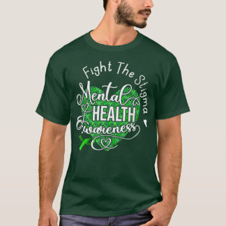 Kampen mot Grönten Stigma Mental Health Awareness  T Shirt