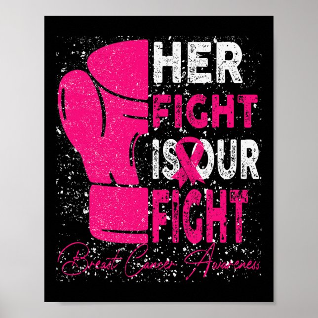 Kampen mot henne är vår kamp mot bröstcancer. poster (Framsidan)