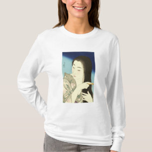 Kampen mot hennes hår (vackra asiatiska kvinnor) ( t shirt